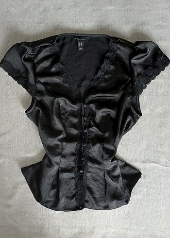 Gotik Vintage Pinterest y2k Saten Bluz