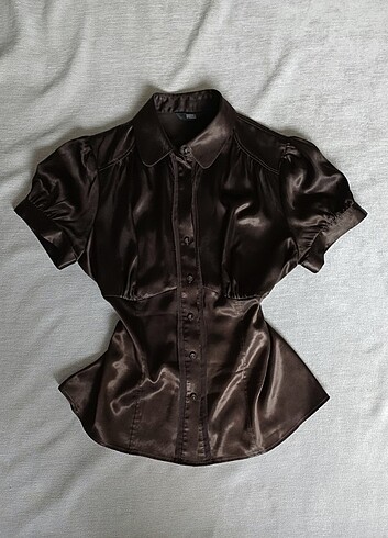 Vintage Retro Pinterest Business Saten Gömlek
