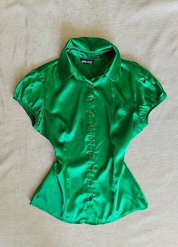 Fairycore Vintage Pinterest y2k Saten Gömlek