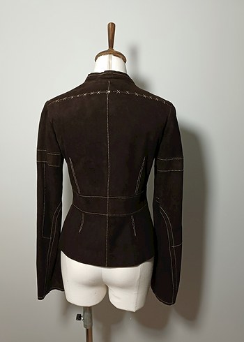 Vintage Retro Pinterest Urban Süet Ceket - Görsel 4