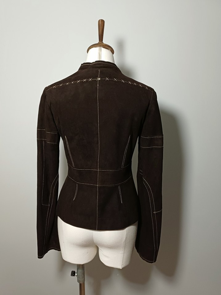 Vintage Retro Pinterest Urban Süet Ceket - Görsel 4