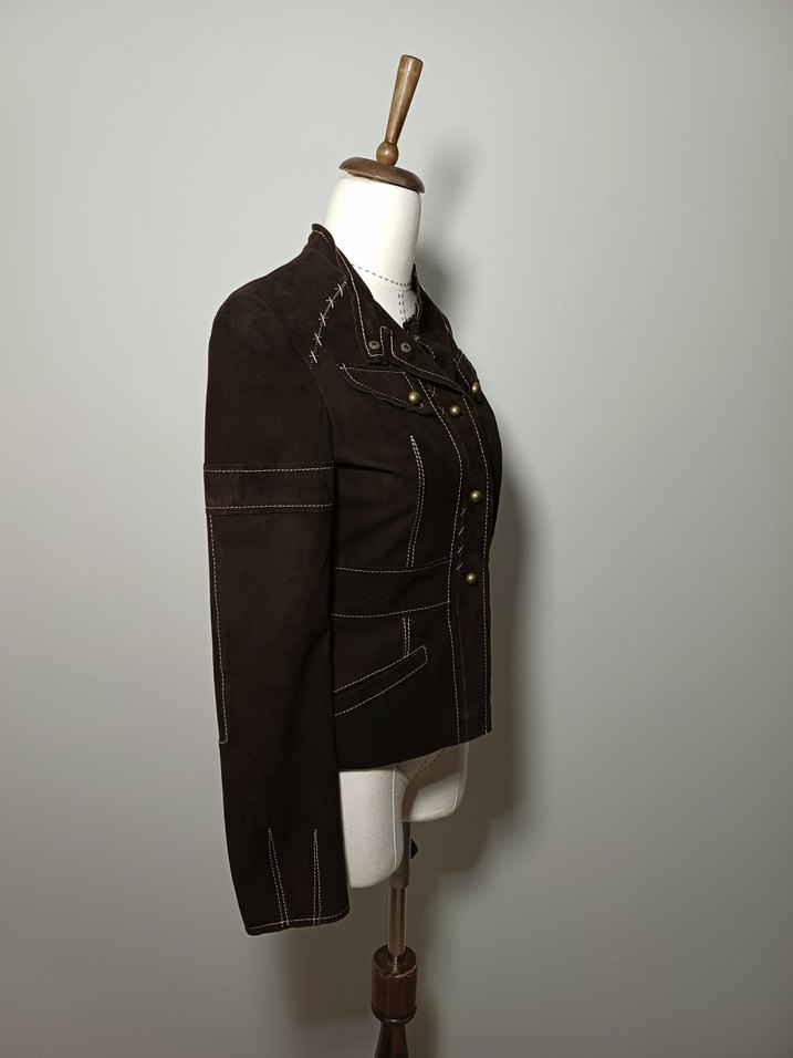 Vintage Retro Pinterest Urban Süet Ceket - Görsel 3