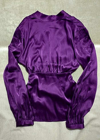 Gotik Vintage Pinterest Business İpek Bluz - Görsel 4