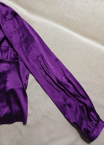 Gotik Vintage Pinterest Business İpek Bluz - Görsel 3