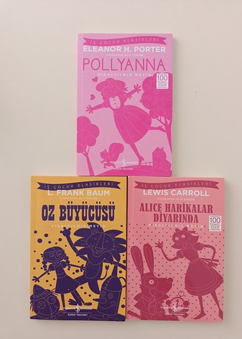 Klasik Çocuk Kitapları Seti: Pollyanna, Oz Büyücüsü, Alice