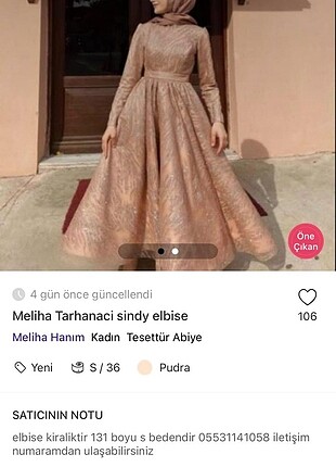 Sindy elbise 