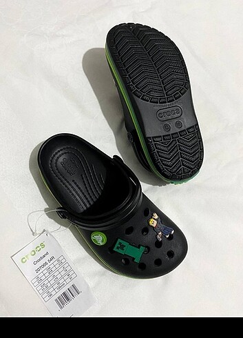 28 Beden siyah Renk Crocs çocuk terlik 