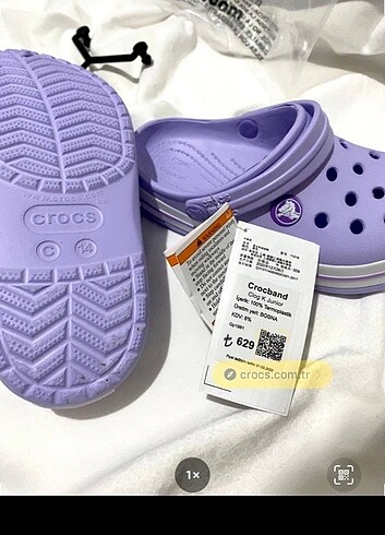 29 Beden mor Renk Crocs çocuk terlik 