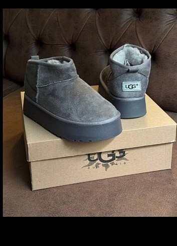40 Beden gri Renk UGG platform bot