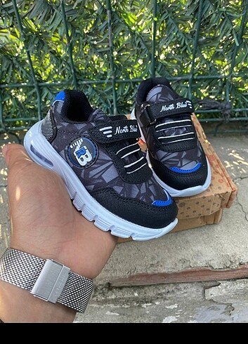 North blue ışıklı çocuk spor ayakkabı 