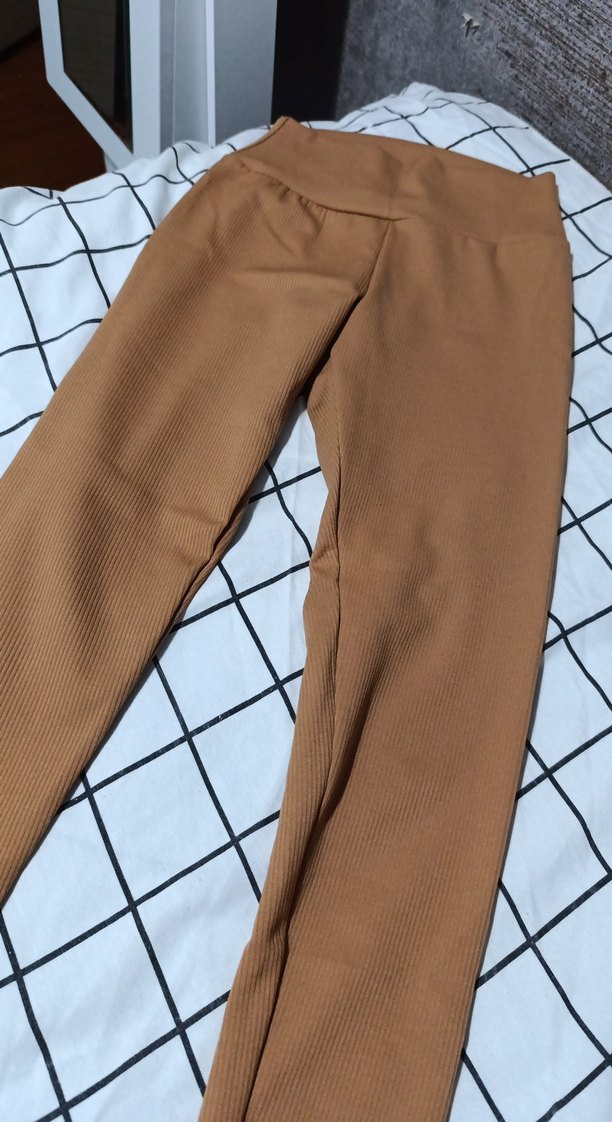 Kahverengi Midi Kadın Tayt - Görsel 3