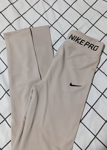 Nike Pro Bej Kadın Spor Tayt - Görsel 2