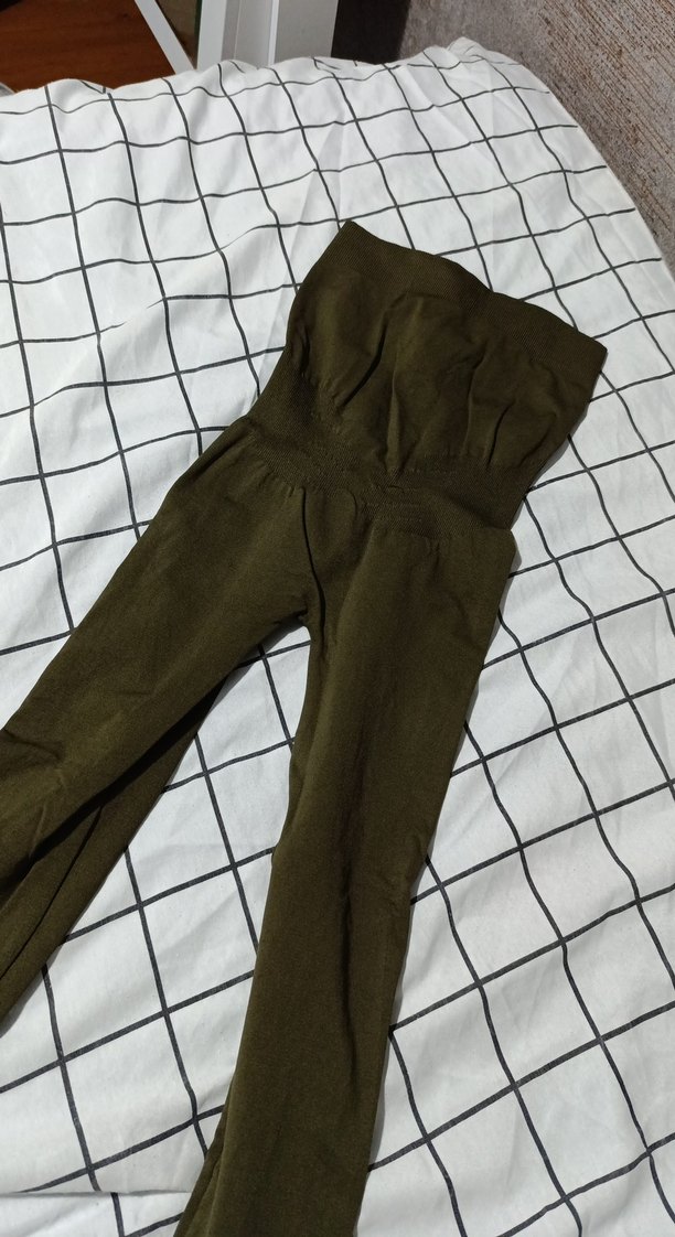 haki  Kemerli Kadın Tayt - Görsel 3