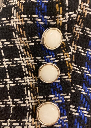 Düğmeli Midi Kadın Blazer Ceket - Görsel 4