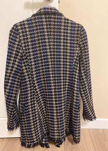 Düğmeli Midi Kadın Blazer Ceket - Görsel 2