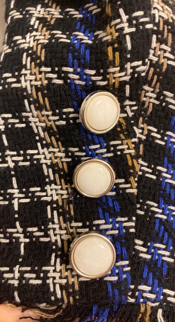 Düğmeli Midi Kadın Blazer Ceket - Görsel 4