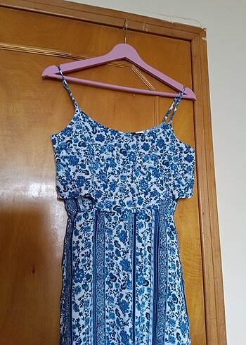 xs Beden mavi Renk Yaz elbise, XS-S beden.H&M