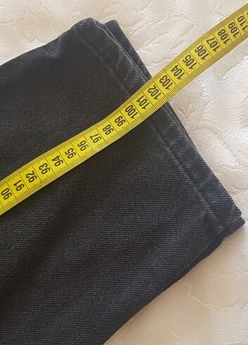 xl Beden siyah Renk Mom kot pantolon, 44 beden