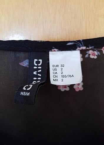 xs Beden Şifon yazlık bluz, H&M, XS-S, yeni