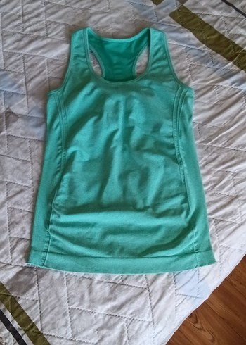 H&M Kadın Turkuaz Sıfır Kol Dar Kesim Atlet
