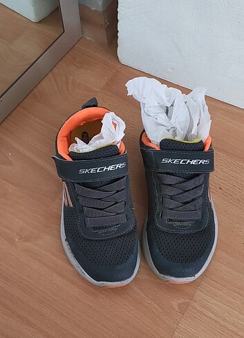 35 Beden gri Renk Skechers Erkek Çocuk Spor Ayakkabı