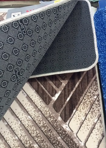 Bej ve Gri Yılan Desenli Modern Halı - Görsel 3