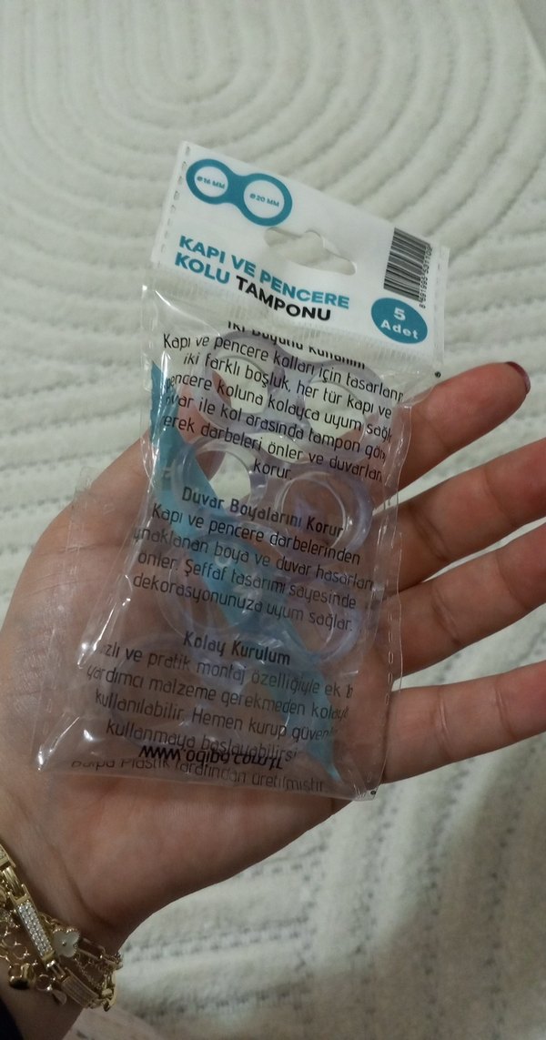 Kapı ve Pencere Kolu Tamponu 5 Adet - Görsel 2