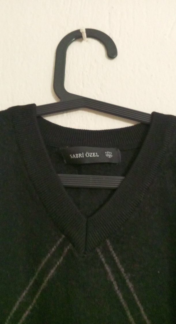 Siyah Örgü Kadın Süveter - Görsel 2