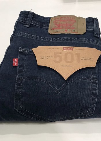 Levis Levi S 501 Erkek Koyu Mavi Denim Jean