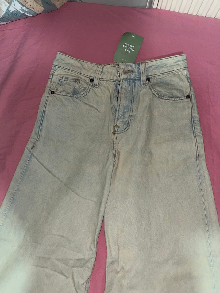 Bej Renk Bol Kot Pantolon - Görsel 2