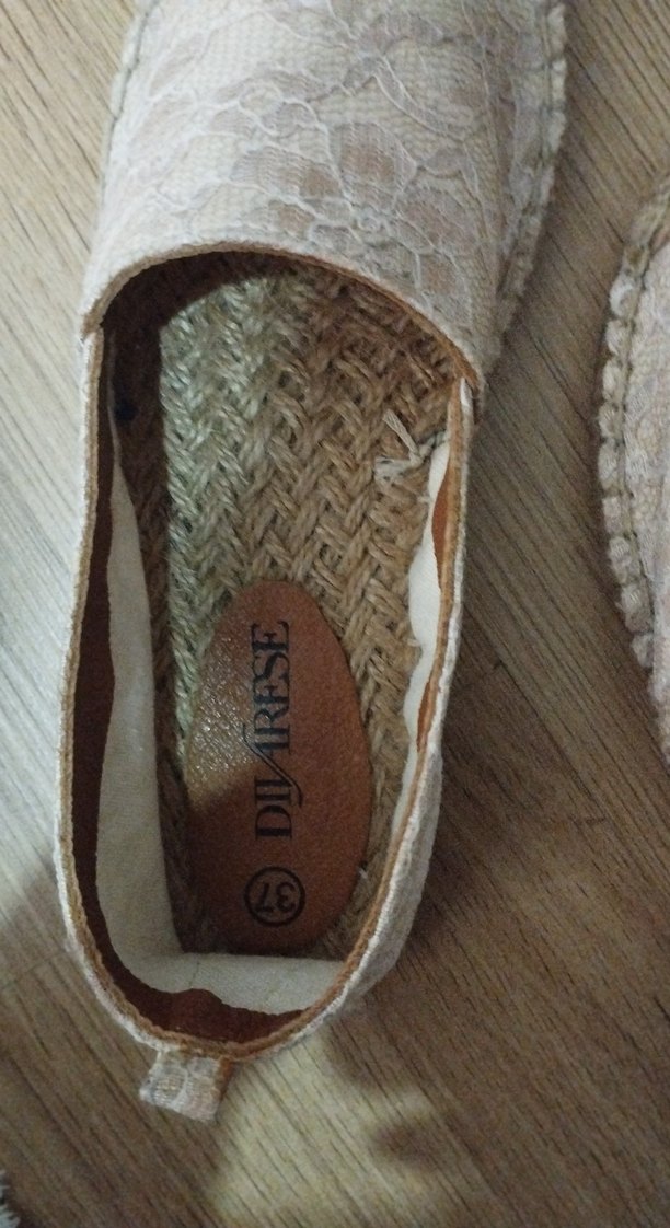 Bej Dantel Detaylı Kadın Dolgu Topuk Espadril - Görsel 5