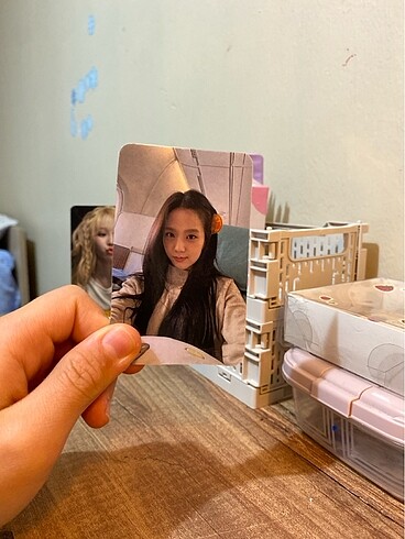 Jisoo pvc kaplamalı kpop photocard
