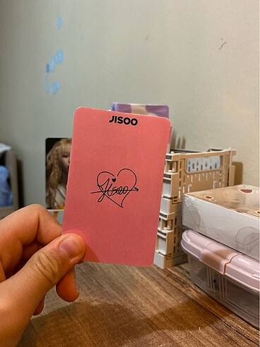  Jisoo pvc kaplamalı kpop photocard
