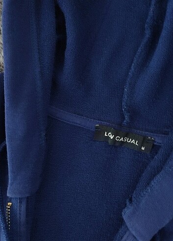 Oversize lacivert hırka 