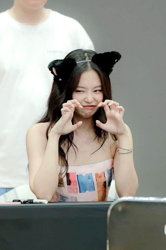 Siyah pembe Kedi Kulağı toka - Görsel 4