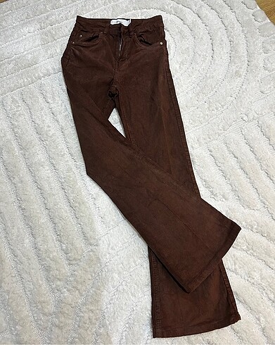 Kadife Flare Pantalon