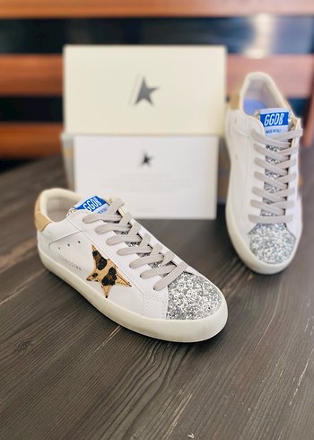 Golden Goose Deluxe GGDB/STAR BEYAZ LEOPAR