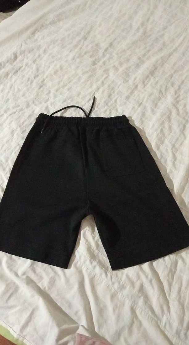 Siyah Erkek Pamuklu Rahat Kesim Şort - Görsel 2