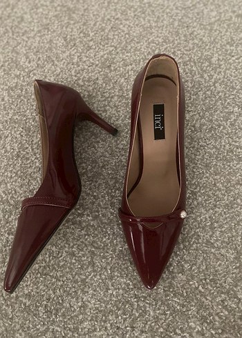 inci Burgundy Rugan Kadın Stiletto