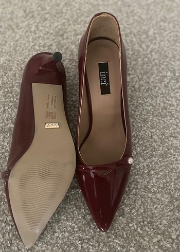 36 Beden Burgundy Rugan Kadın Stiletto
