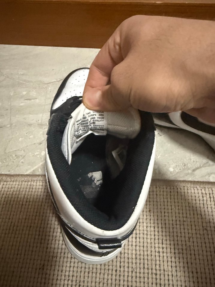 Orjinal Nike Siyah Beyaz dunk  erkek Spor Ayakkabı - Görsel 3