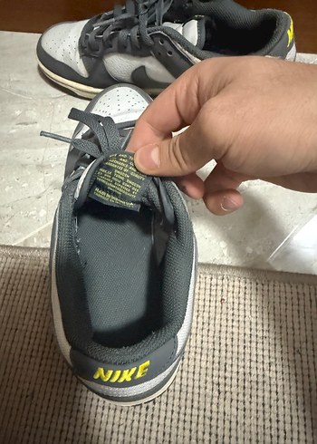 Orjinal Gri-yeşil Nike dunk Bağcıklı erkek Spor Ayakkabı - Görsel 3