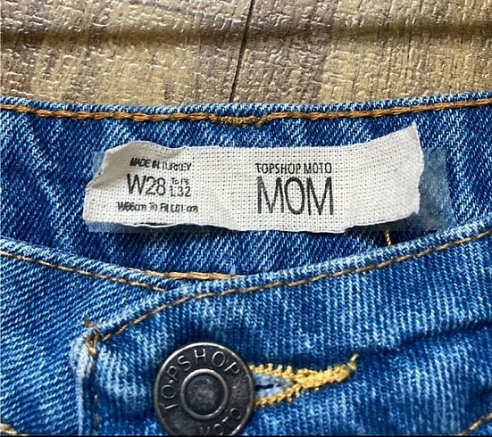 28 Beden Topshop yırtık mom jean