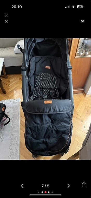 Diğer Beden siyah Renk Kraft solid bebek arabası ve puset