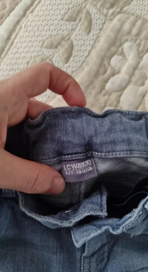 Gri Erkek Çocuk Kot Pantolon - Görsel 2