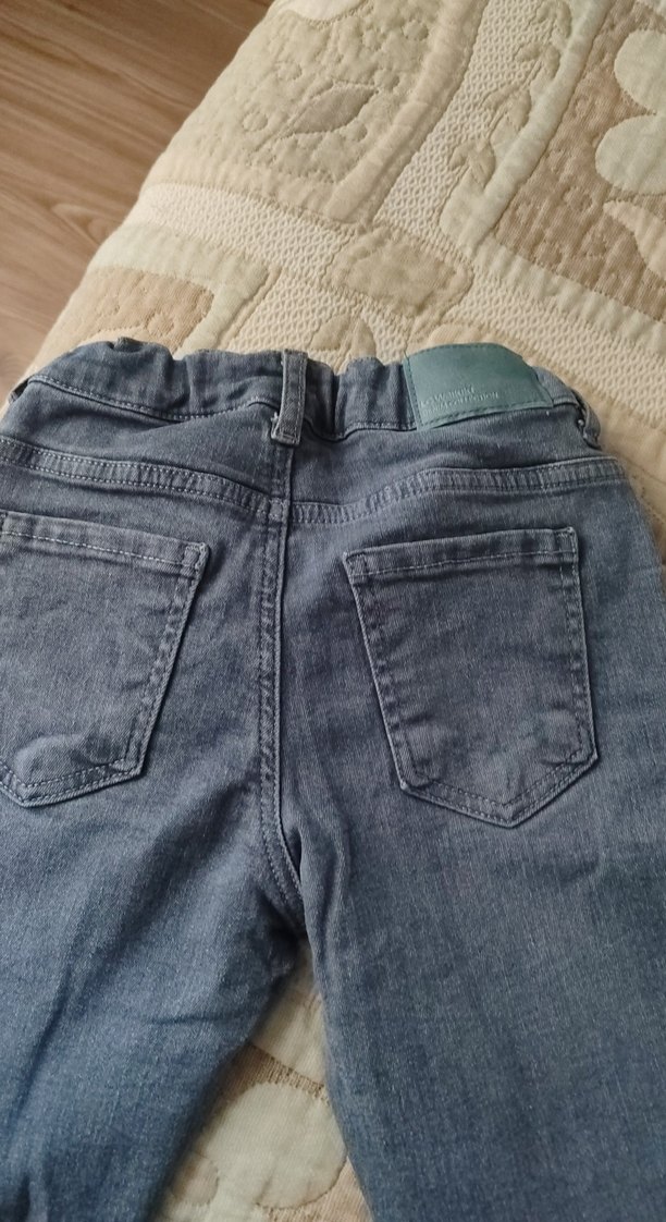 Gri Erkek Çocuk Kot Pantolon - Görsel 4