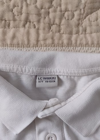 Beyaz Erkek Çocuk Kısa Kollu Polo Yaka Tişört - Görsel 2