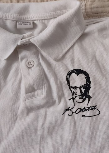 Beyaz Erkek Çocuk Kısa Kollu Polo Yaka Tişört - Görsel 3