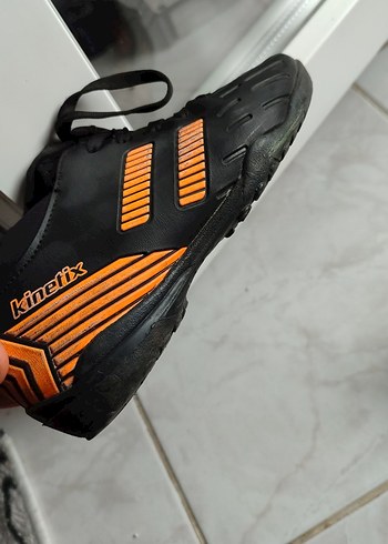 Kinetix Siyah Turuncu Erkek  Cocuk Futbol Ayakkabısı - Görsel 3