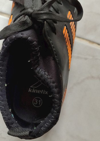 Kinetix Siyah Turuncu Erkek  Cocuk Futbol Ayakkabısı - Görsel 2